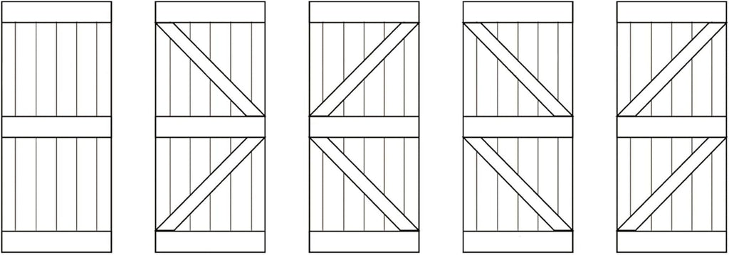 K Series Knotty Pine Wood Interior Sliding Barn Door Slab G213289