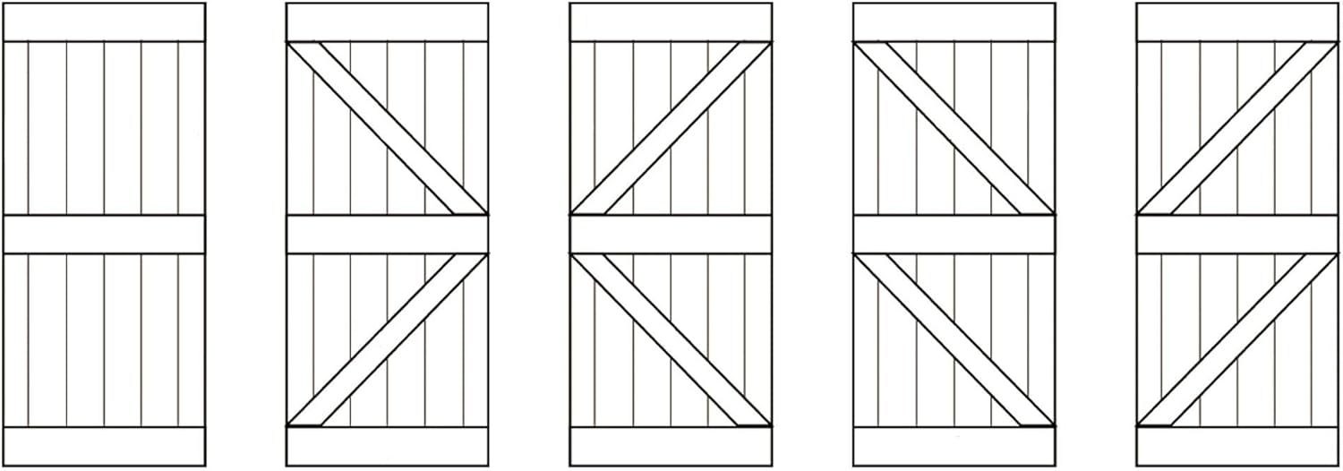 K Series Knotty Pine Wood Interior Sliding Barn Door Slab G213289