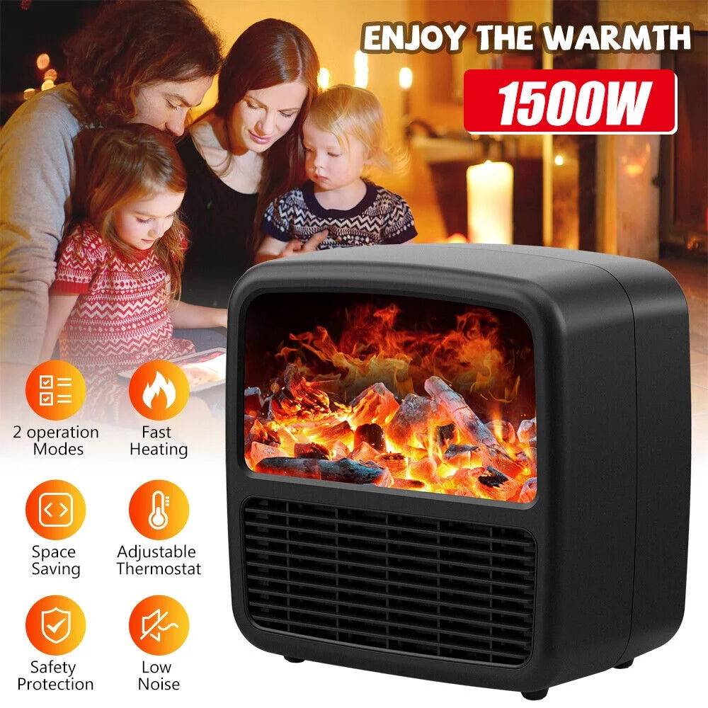 1500W Portable Electric Ceramic Space Heater with Adjustable Thermostat Z41180