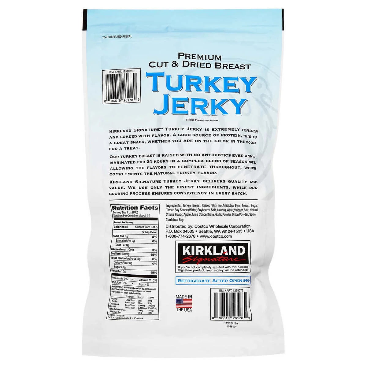 Kirkland Signature Turkey Jerky, 13.5 oz W6058