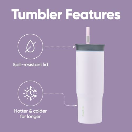Owala Stainless Steel Insulated Travel Tumbler 40 oz Dusty Pink X1735