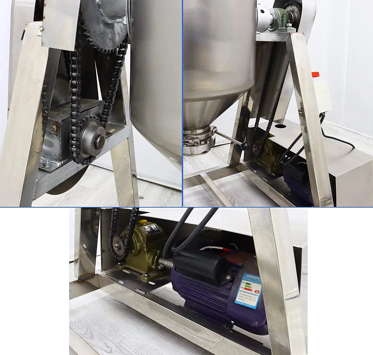 PreAsion 60L Stainless Steel Powder Mixer Blender 110V F34191