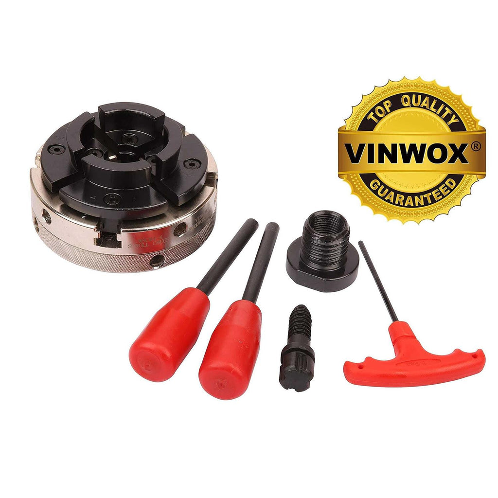 VINWOX SCR4-4 Wood Lathe Chuck 4-Jaw Self-Centering G246598