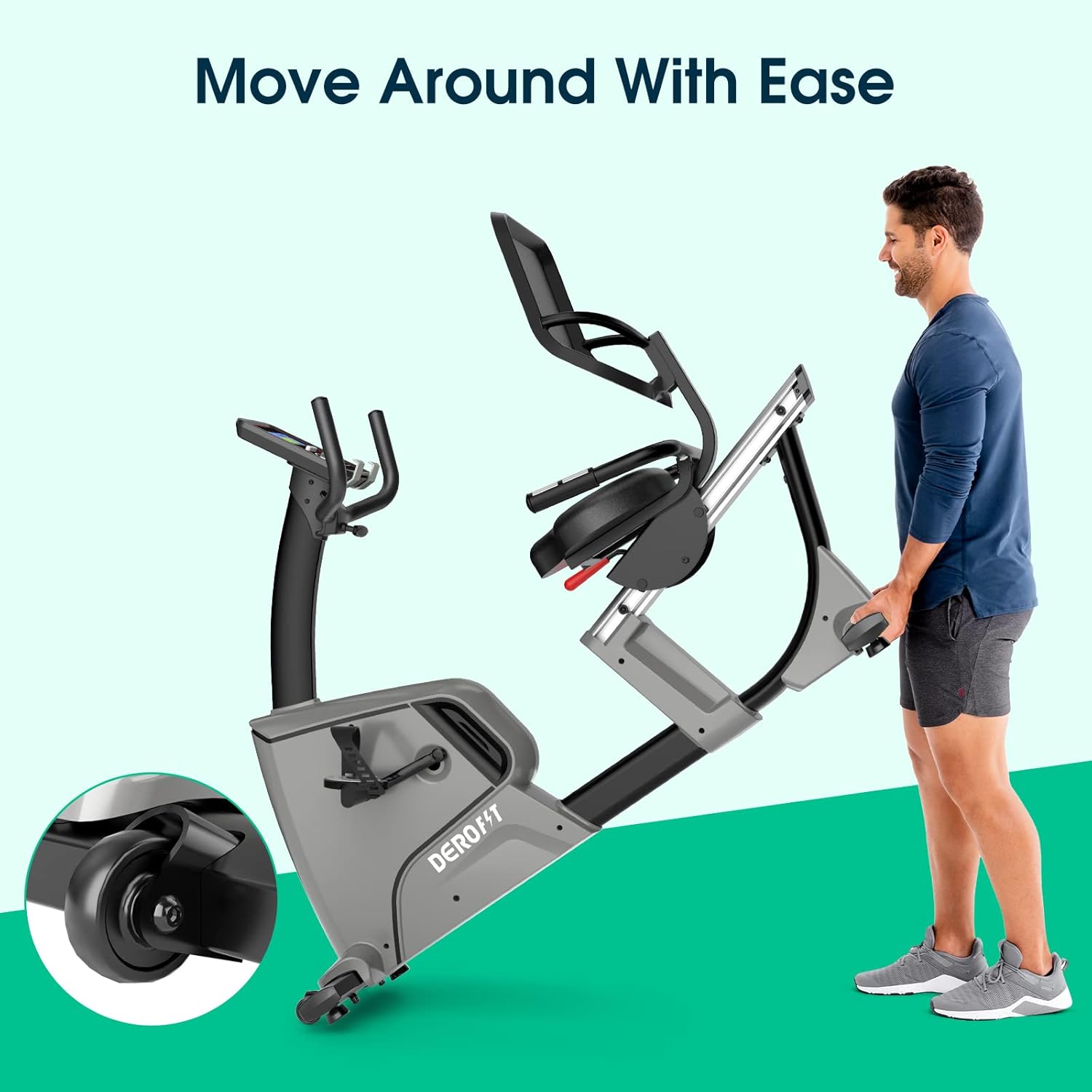 Recumbent Exercise Bike Electromagnetic, 32 Levels Resistance, 330Lbs Capacity S137