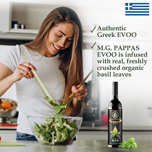 M.G. PAPPAS High Polyphenol Extra Virgin Olive Oil, Cold Pressed & Unfiltered, 12.7 oz O81138