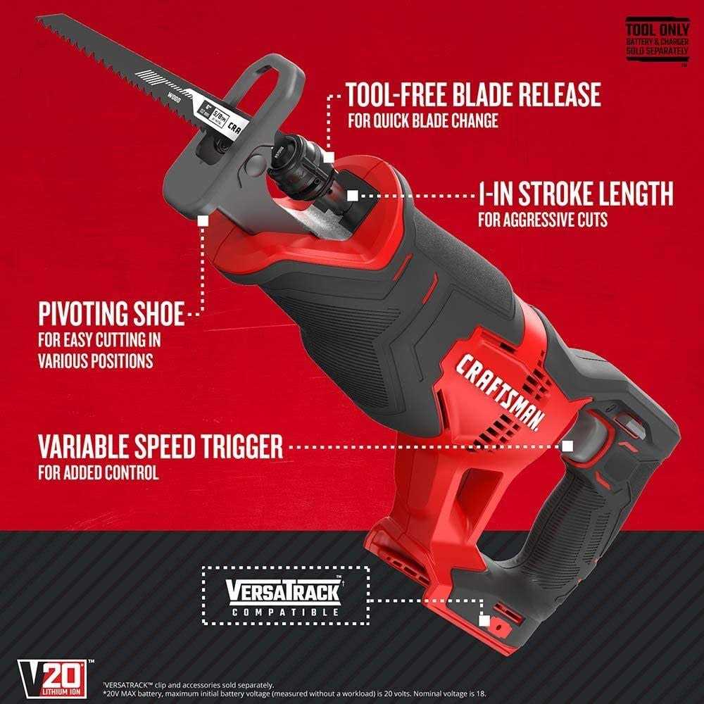 Craftsman V20 Cordless 7 Tool Combo Kit J286