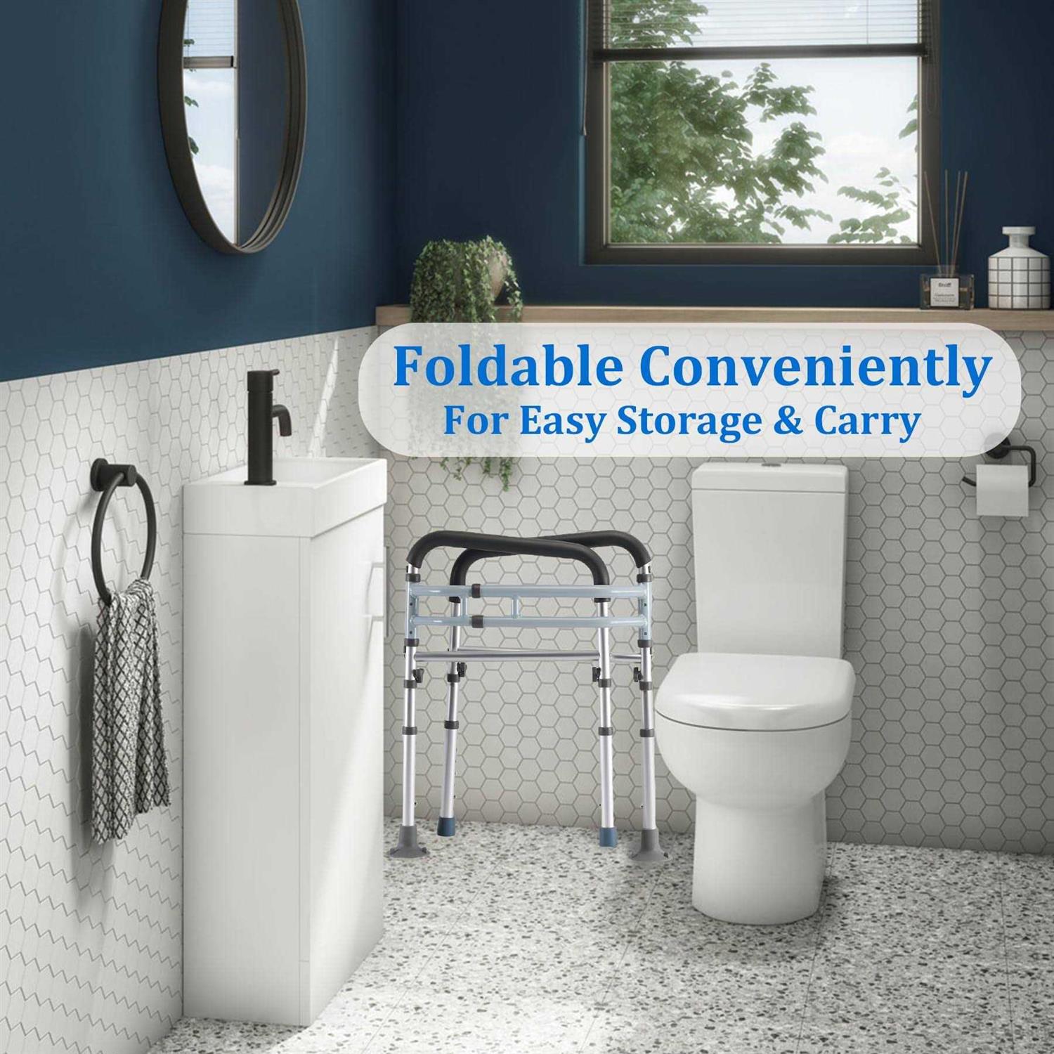 Coelineao FSA/HSA Eligible Toilet Safety Rail Adjustable Detachable Medical Toilet Safety Frame for Elderly, Heavy Duty Toilet Handles for Elderly and - Shop Hardware Tools Online Store Y12305