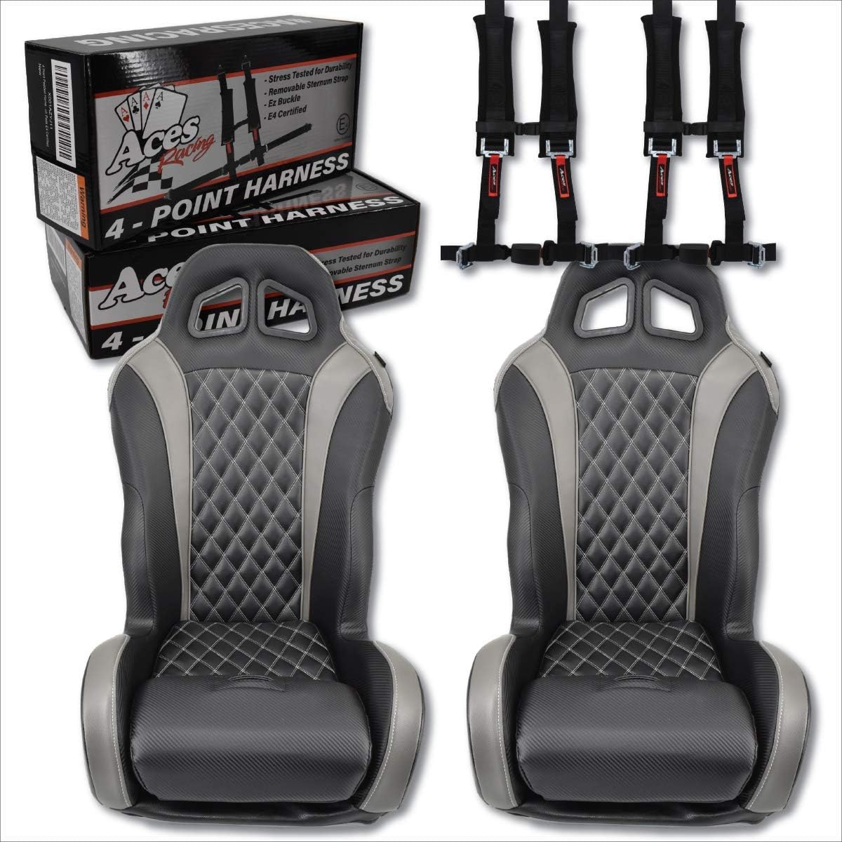 Polaris RZR Apex Front/Rear Bench Seat, Black S8101