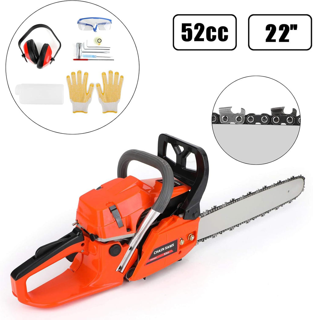 Topteng Gasoline Chainsaw 22 Inch 52cc N592511
