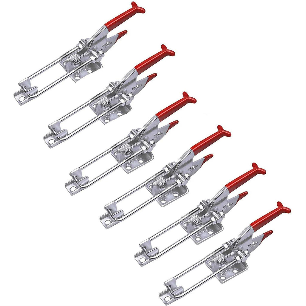 SKYCY 6-Pack 2000lbs Capacity Heavy Duty Toggle Clamps,Adjustable Latch U Bolt Self-lock Toggle Latch Clamp for Tire Carrier Latch.90 Degree Latch Clamp - Shop Hardware Tools Online Store