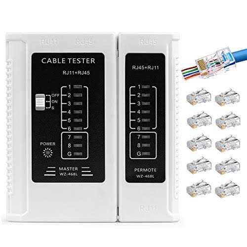 RJ45 Cable Tester for LAN Ethernet Cat5 Cat6 Cat7 UTP Shielded T391