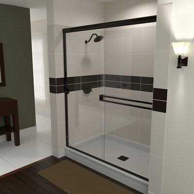 Arizona Shower Door SE48X703ORCL 46"W x 70"H Bypass Semi-Frameless Shower Door K5888