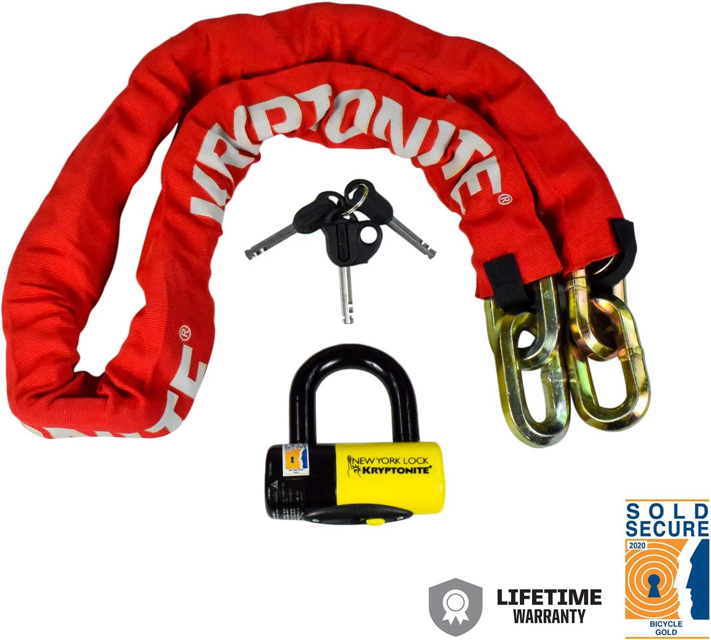 Kryptonite New York FAHGETTABOUDIT 1415 Chain & Disc Lock F480