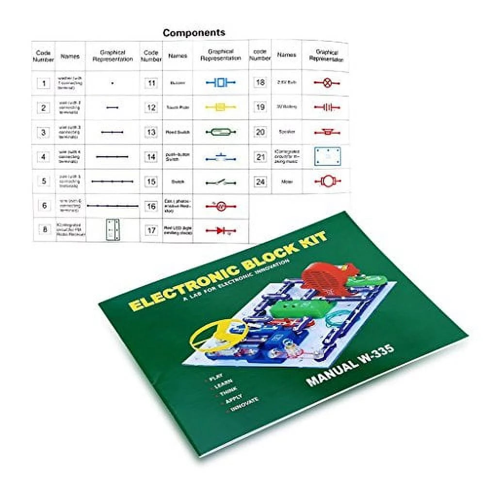 Elsky 335 Electronics Discovery Kit for Kids, Educational Science Toy I995
