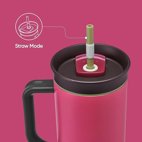 Owala Stainless Steel Insulated Travel Tumbler 40 oz Dusty Pink X1735