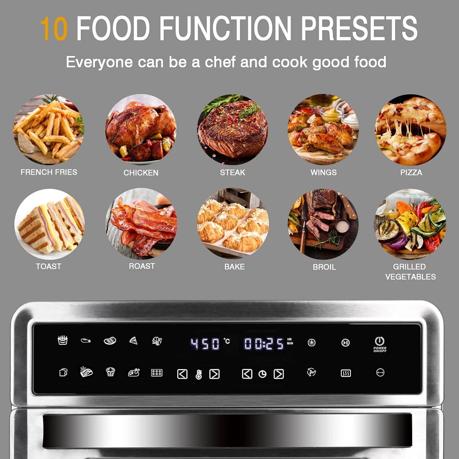 26QT Air Fryer Oven, Large Family Size Y8882