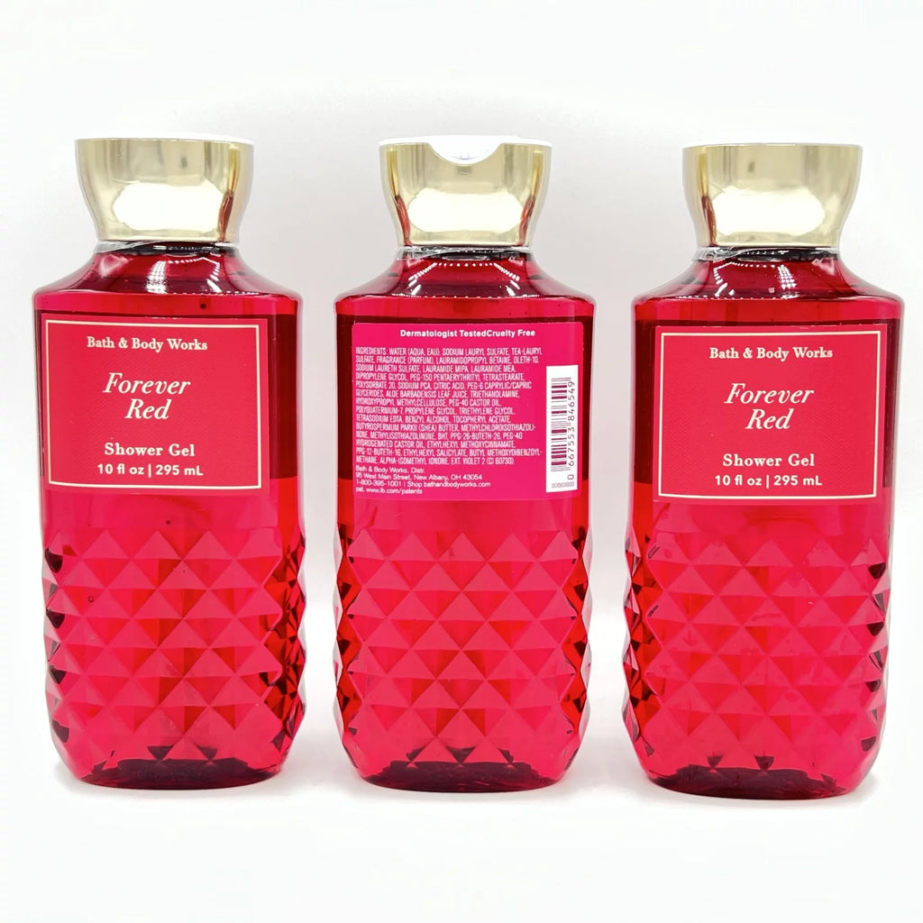 Bath & Body Works Forever Red Shower Gel 3-Piece Bundle O927949