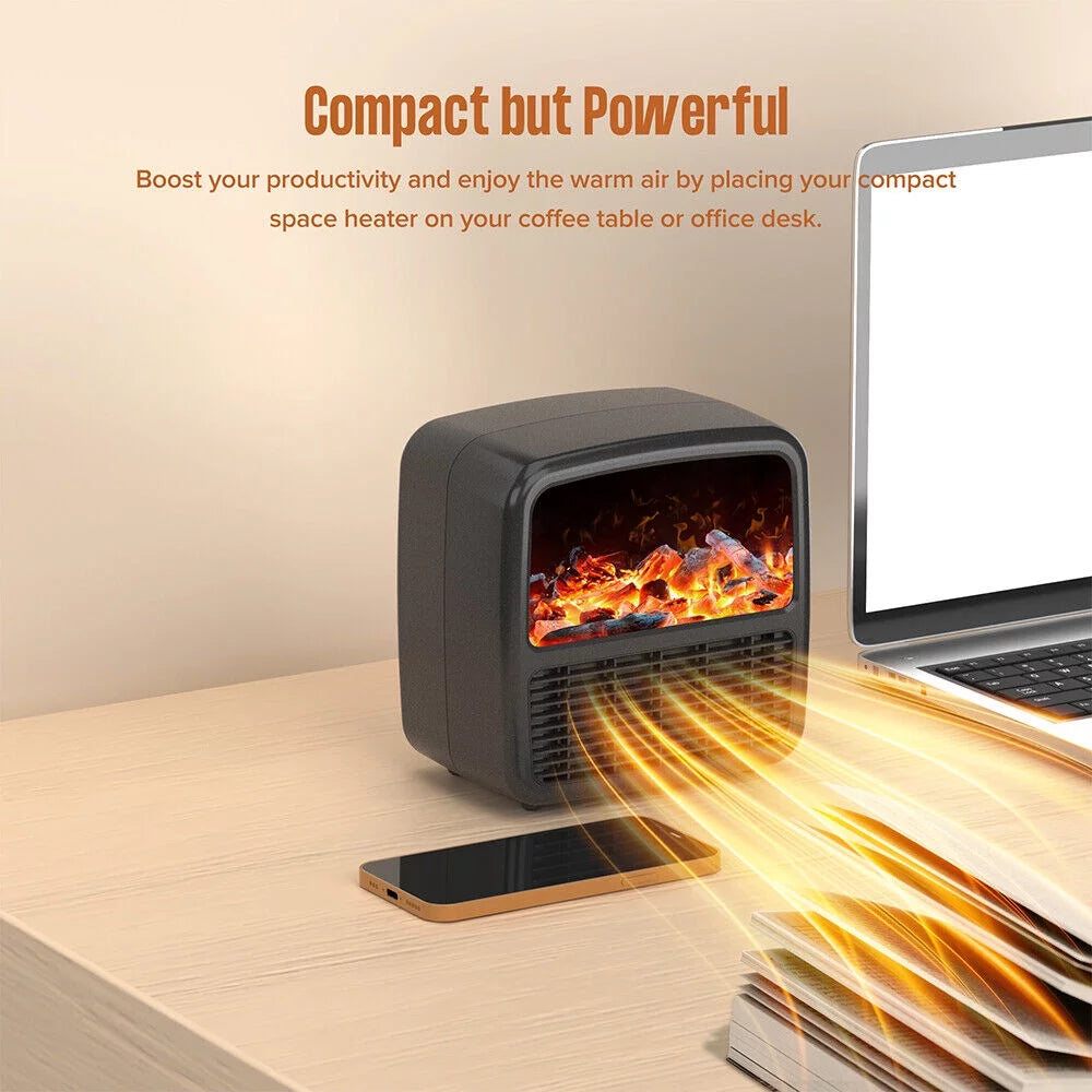 1500W Portable Electric Ceramic Space Heater with Adjustable Thermostat Z41180