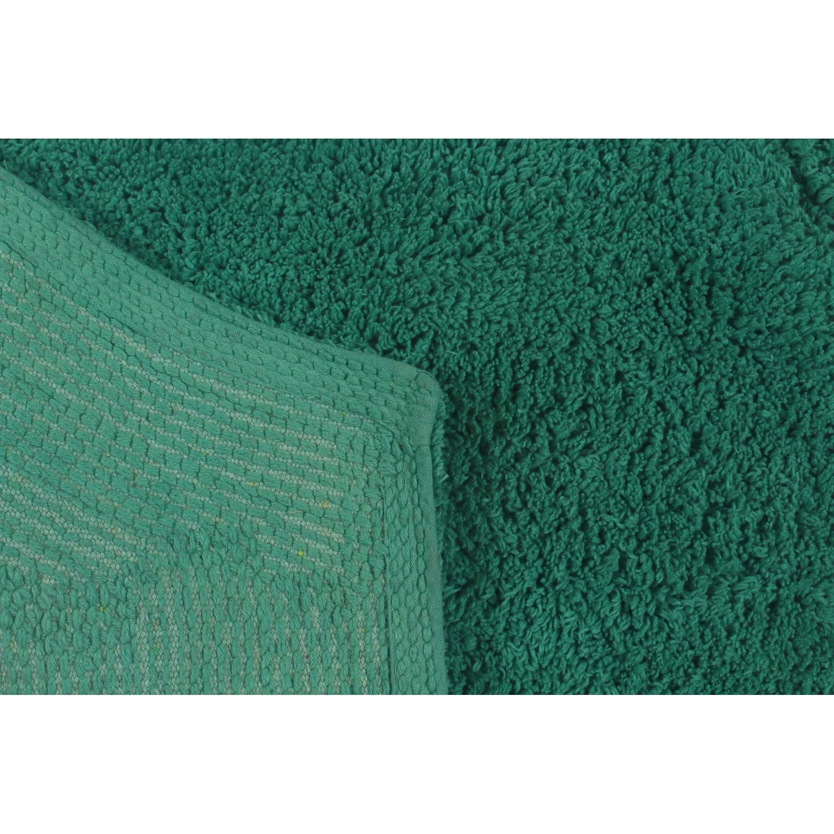 Home Weavers Waterford Collection 100% Cotton Tufted Bath Rug 5 Piece Set, Bottle Green E841409