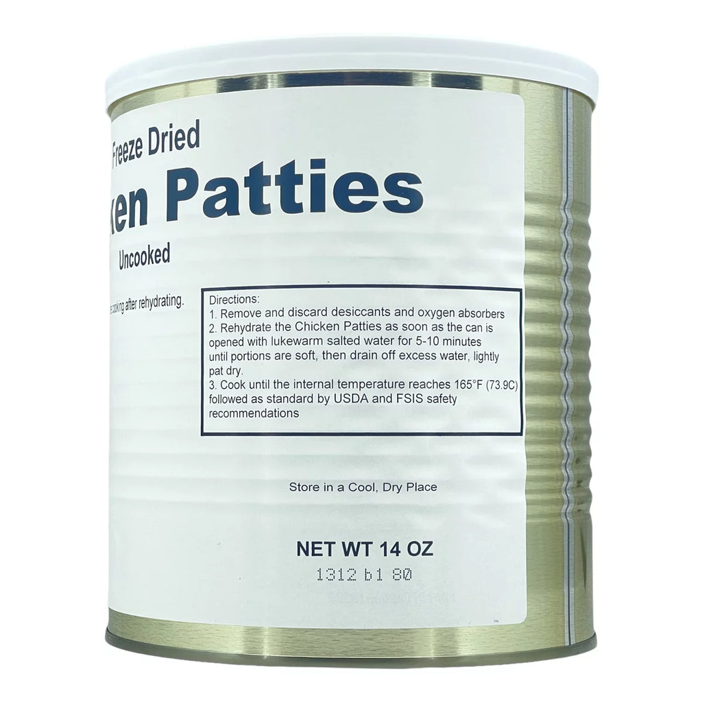 Freeze Dried Chicken Patties Emergency Food - 6 Cans J2338