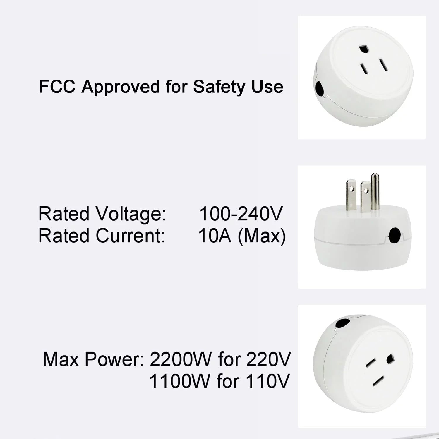 Mini WiFi Smart Plug for Alexa & Google Home, No Hub Required (V06, 1 Pack) L66707