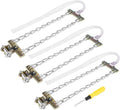 Tbest Tire Snow Chain,3pcs Tire Anti-skid Steel Chain Snow Mud Car Security Tyre Clip-on Chain for Car Car Truck S (Large) Pack of 2