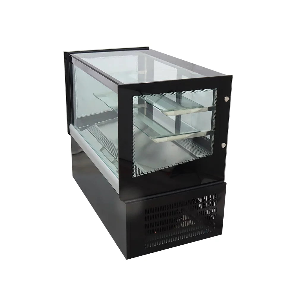 INTSUPERMAI 35" Refrigerated Cake Showcase Display Case with Back Sliding Door H90326
