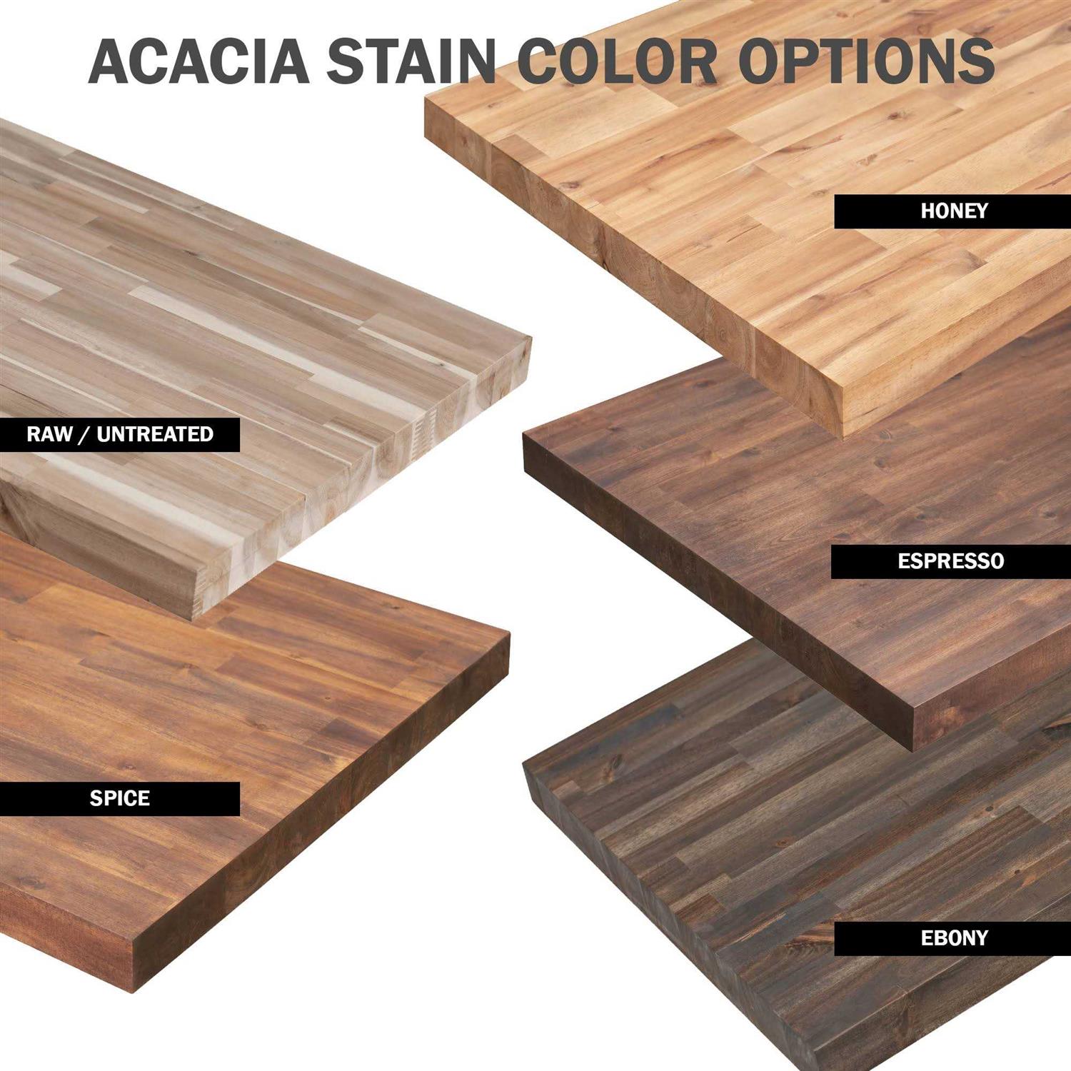 Sparrow Peak Acacia Butcher Block Countertop 25-in x 1.5-in N5256
