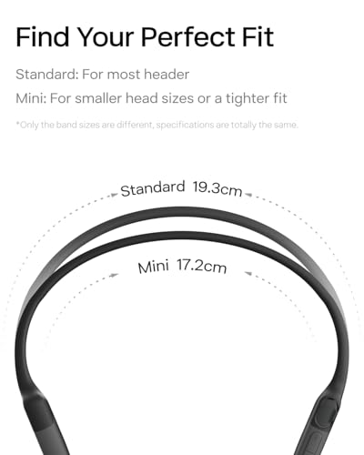 SHOKZ OpenRun Open-Ear Bone Conduction Sport Headphones, Sweat Resistant, Black B872