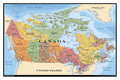 Map - Canada Poster, Size: 22.375 inch x 34 inch