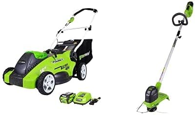 Greenworks 40V 21" Brushless (Smart Pace) Self-Propelled Lawn Mower, 2 x 4Ah USB (Power Bank) Batteries and Charger Included MO40L4413