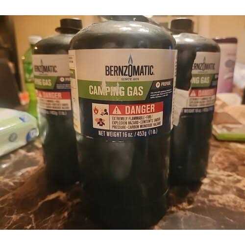 Bernzomatic 16 oz. Propane Gas Cylinders for Camping L48907