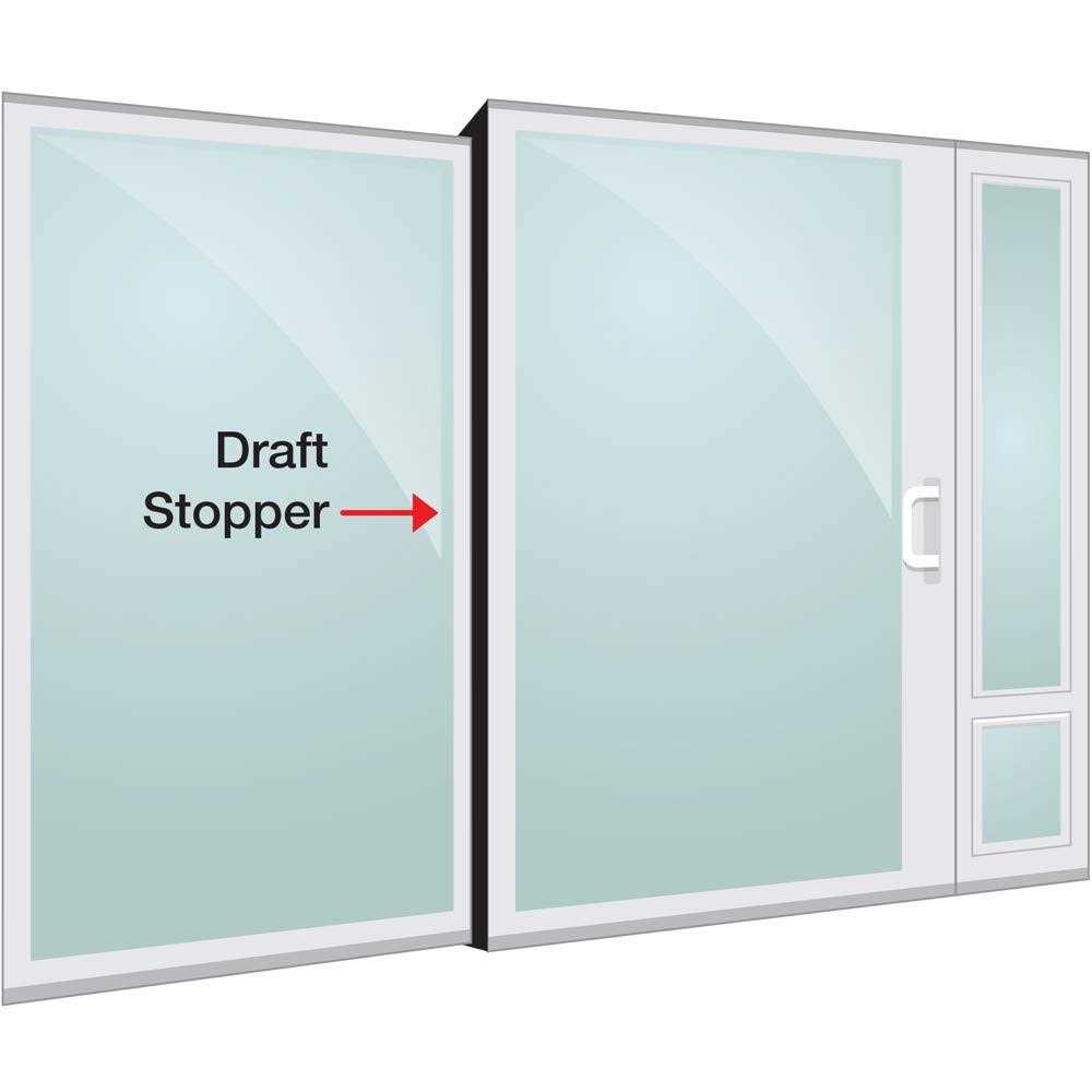 Sliding Glass Door Draft Stopper Weatherstripping for Pet Panels Q1236