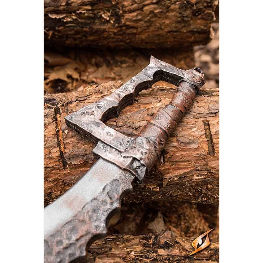 Medieval Collectibles Long LARP Orc Cleaver Leather R1828