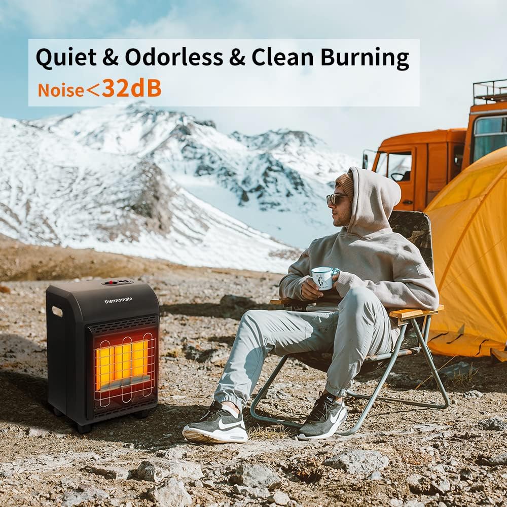thermomate 18,000 BTU Portable Propane Heater with 3 Power Settings V294