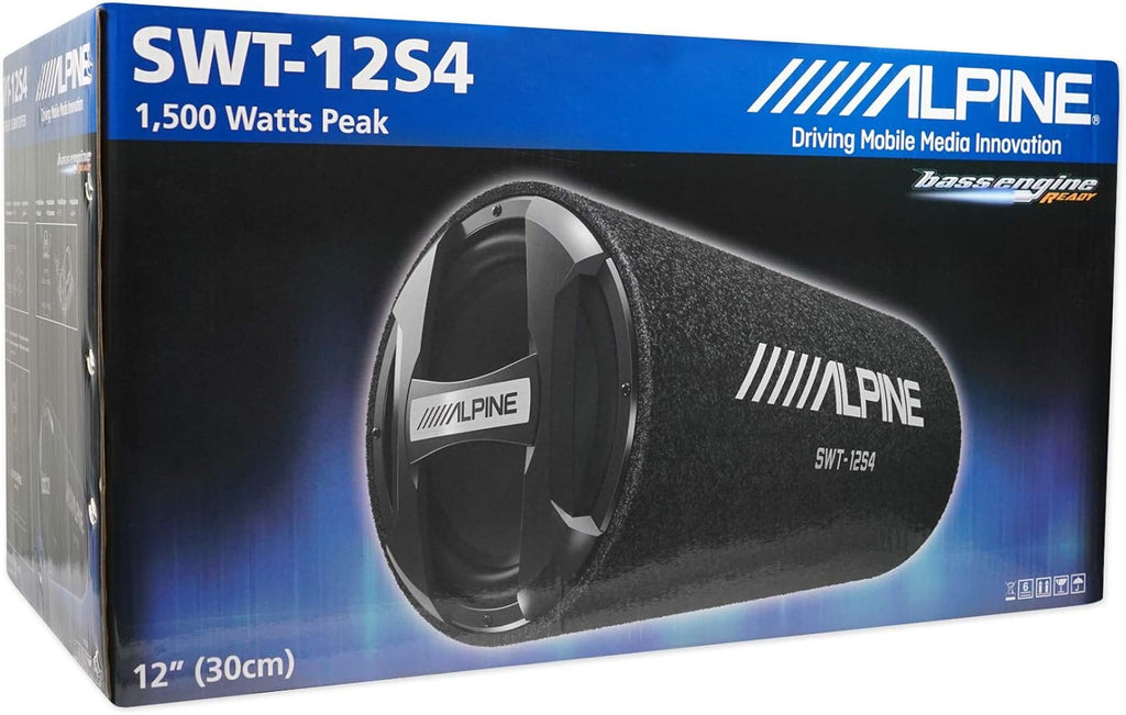 Alpine SWT-12S4 12" Sealed Subwoofer Tube Enclosure S22398