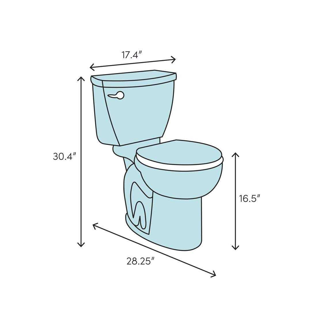 American Standard Cadet Pro 1.6 GPF Round Two-Piece Toilet D1059