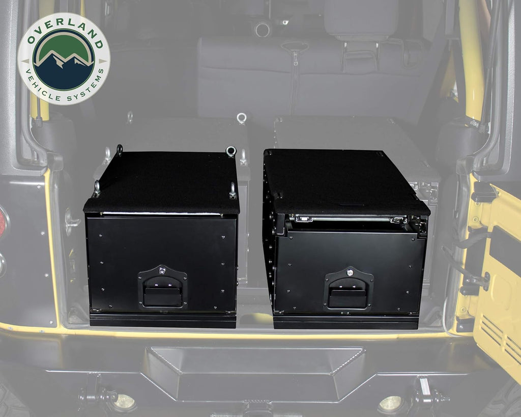 Overland Vehicle Systems Cargo Box with Slide Out Drawer, Black C63567