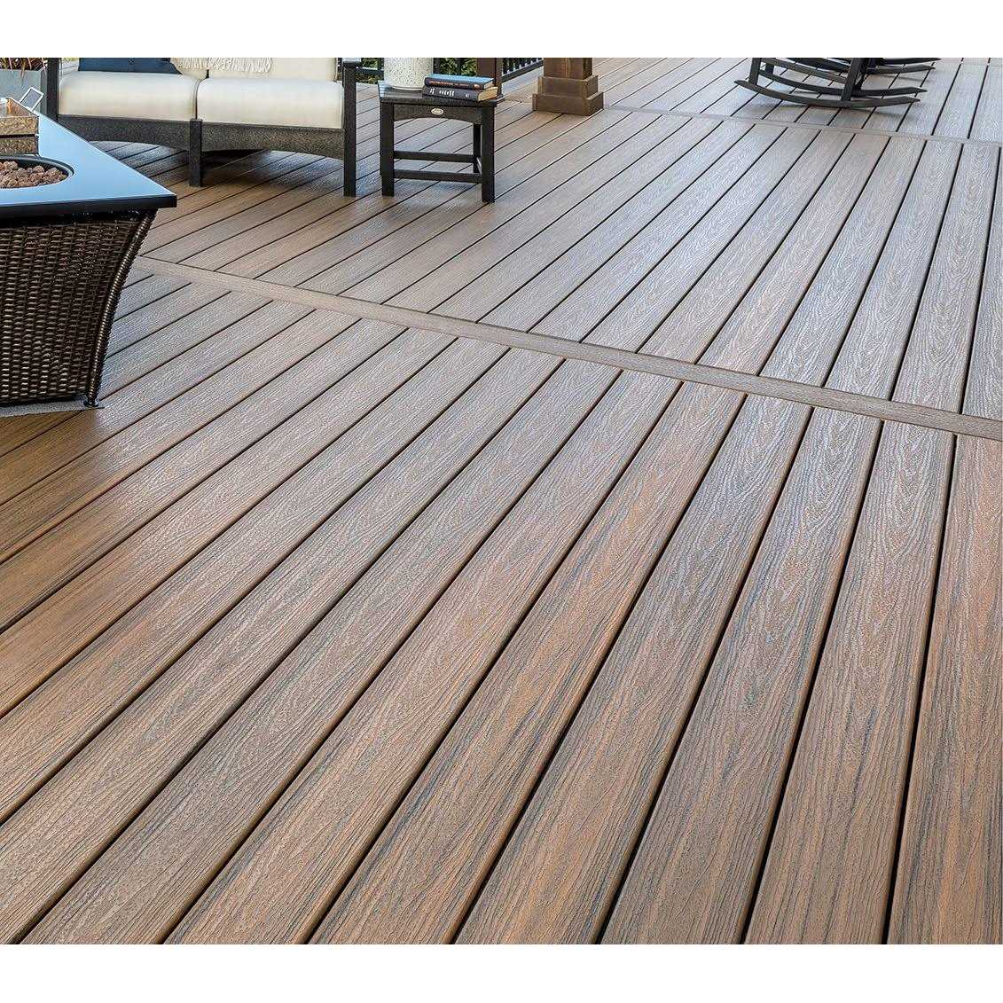 Trex Enhance Naturals Toasted Sand Grooved Edge Composite Deck Board P78612
