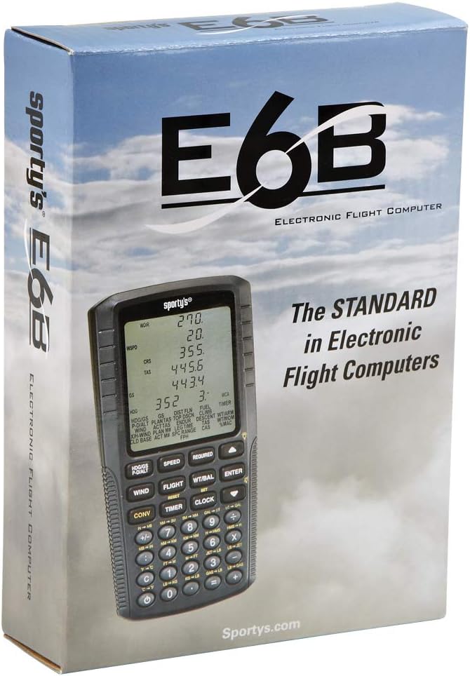 Sporty's Electronic E6B Flight Computer for Pilots, FAA Test Approved, 2-Pack R4430