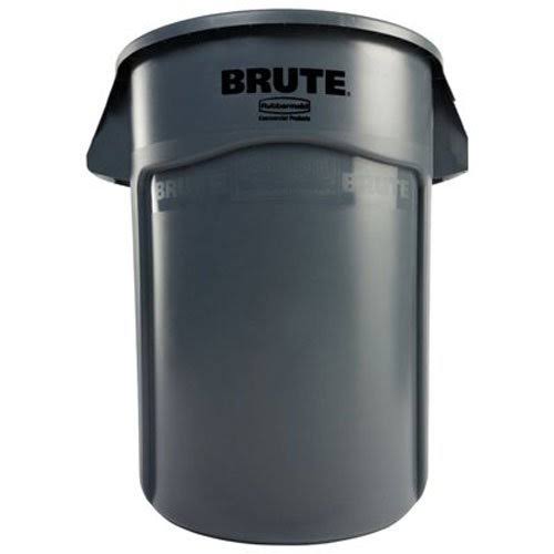 Rubbermaid Commercial Brute Vented Utility Container, 44-Gallon, Gray H37873