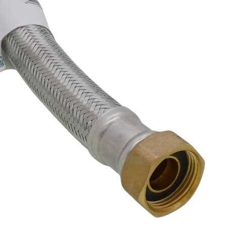 Sharkbite 18 in. Braided Stainless Steel Water Heater Connector, 3/4 x 3/4 in. FIP T148