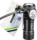 FENIX LD15R 500 Lumen USB rechargeable right angled task light/Flashlight with EdisonBright USB charging cable Pack of 2