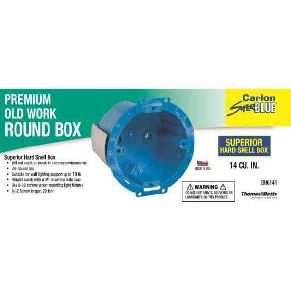 Carlon Ceiling Round Box BH614R H3564