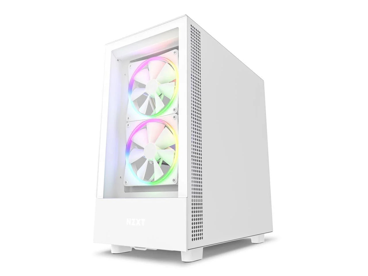 NZXT H5 Elite All White SGCC Steel Tempered Glass ATX Computer Case L384