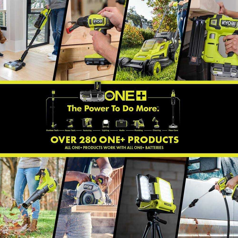 RYOBI ONE+ 18V 2.0 Ah Compact Battery with 6-Port Charger P298
