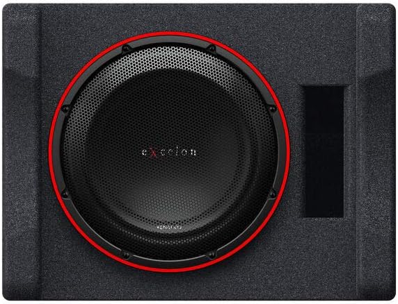 Kenwood Excelon P-XW1221SHP 12" Preloaded Ported Subwoofer Enclosure U1792