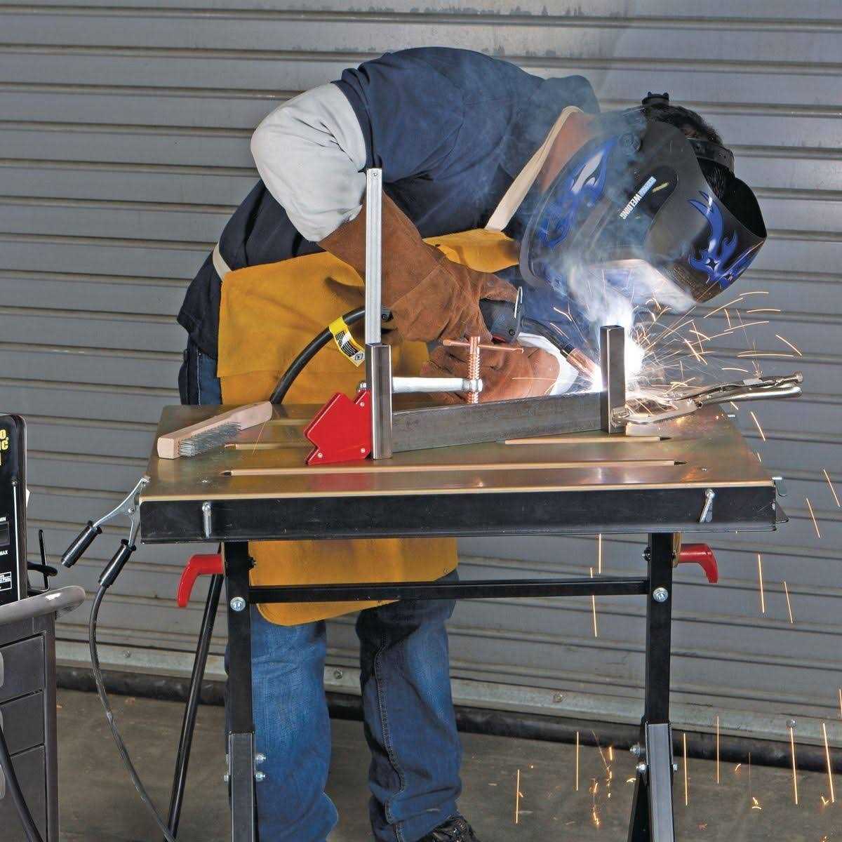Chicago Electric Adjustable Steel Welding Table A574