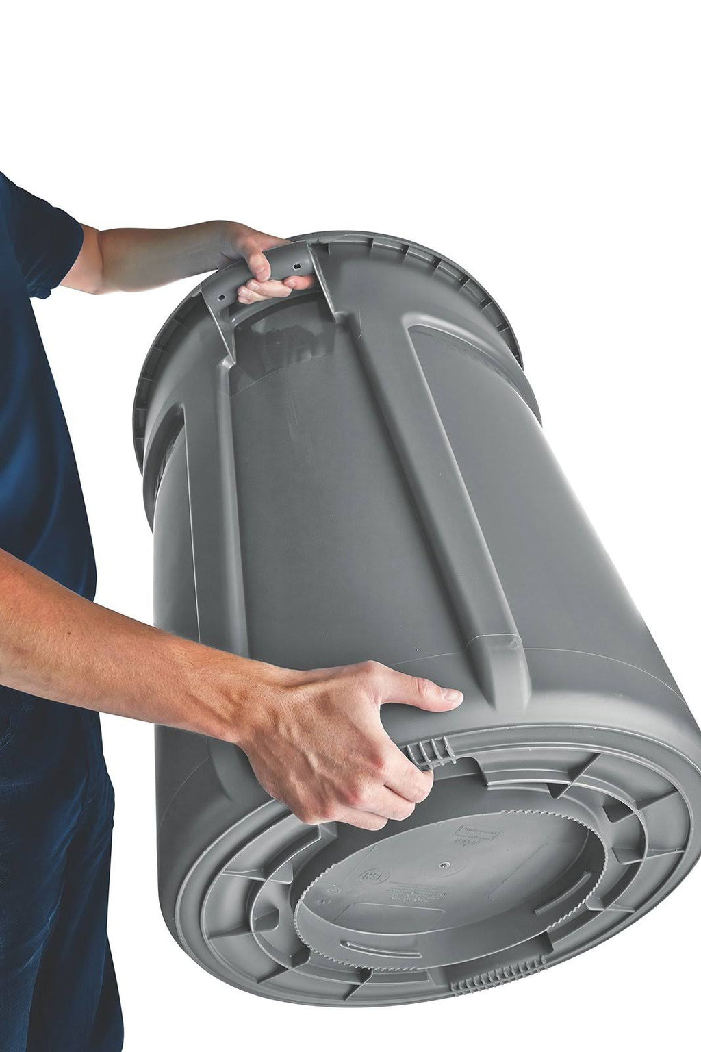 Rubbermaid Commercial Brute Vented Utility Container, 44-Gallon, Gray H37873