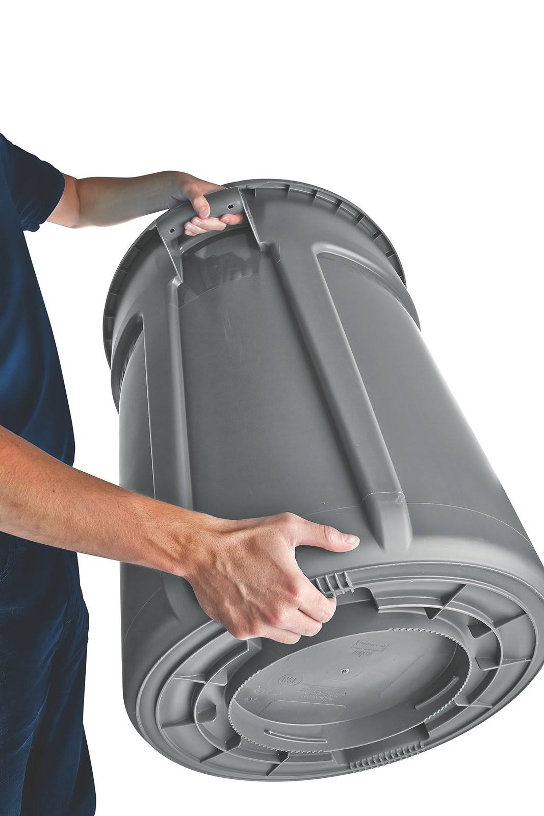 Rubbermaid Commercial Brute Vented Utility Container, 44-Gallon, Gray H37873